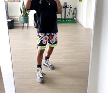 Load image into Gallery viewer, Electric Green/Black Murakami Reflective Basketball Shorts (Pre-order)
