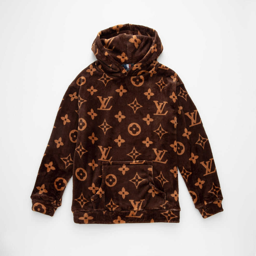 Brown Louie “Mink” Fur Hoody